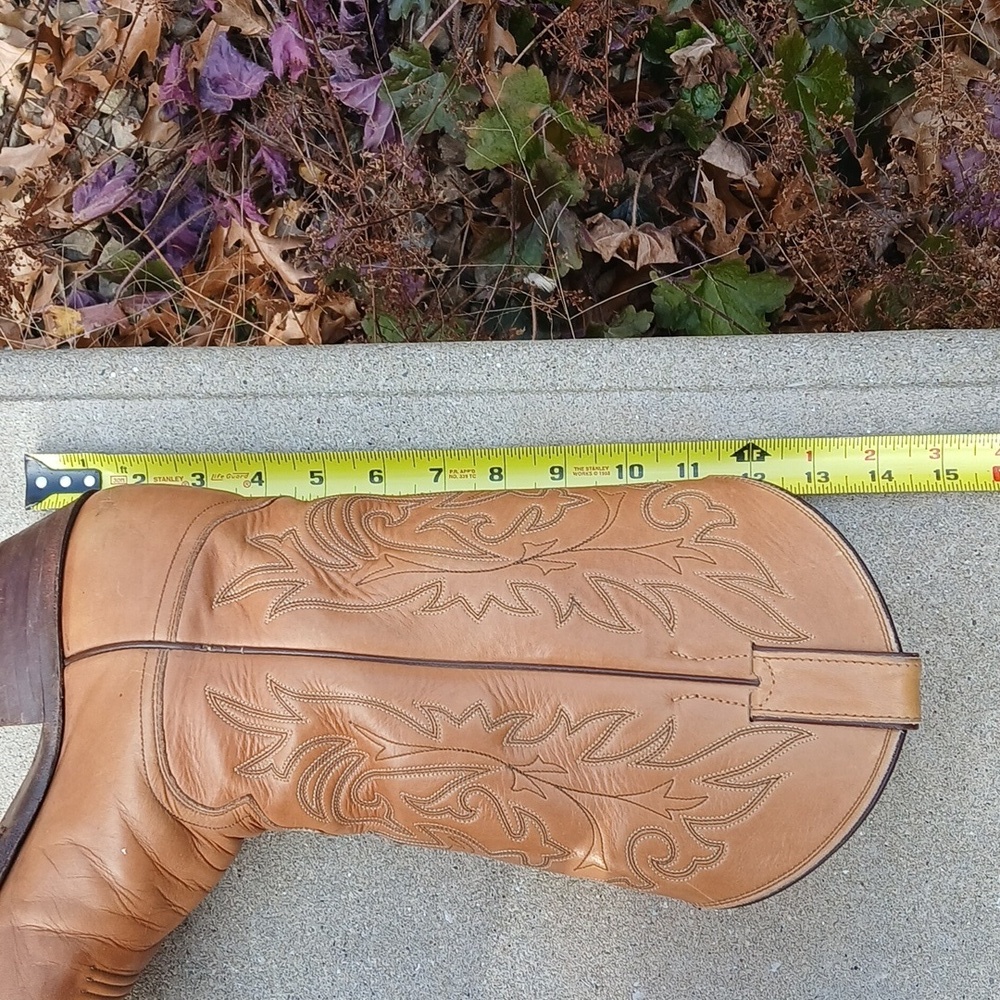 JUSTIN Womens Western Boots Sz 9.5B 2521 Honey Color - Picture 11 of 12